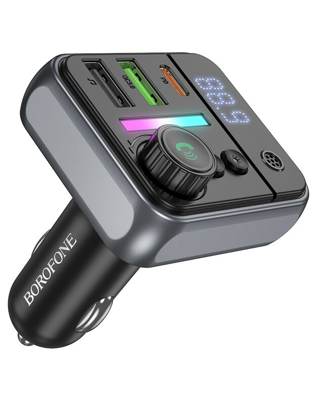 FM bangų moduliatorius Borofone BC50 PD20W+QC3.0