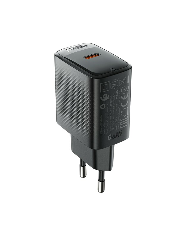 Įkroviklis Acefast A104 25W GaN USB-C juodas