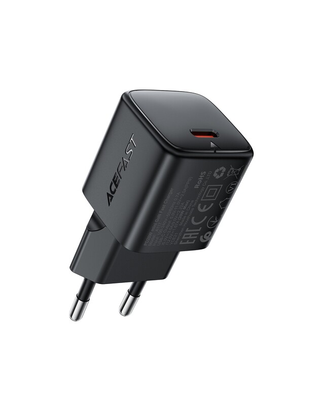 Įkroviklis Acefast A117 20W GaN USB-C juodas