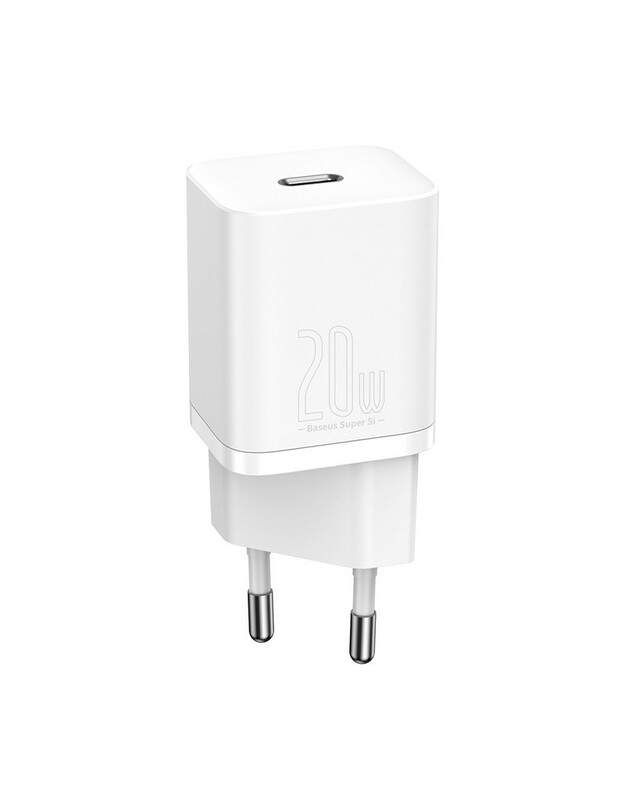 Įkroviklis Baseus Super Si 20W USB-C baltas CCSUP-B02