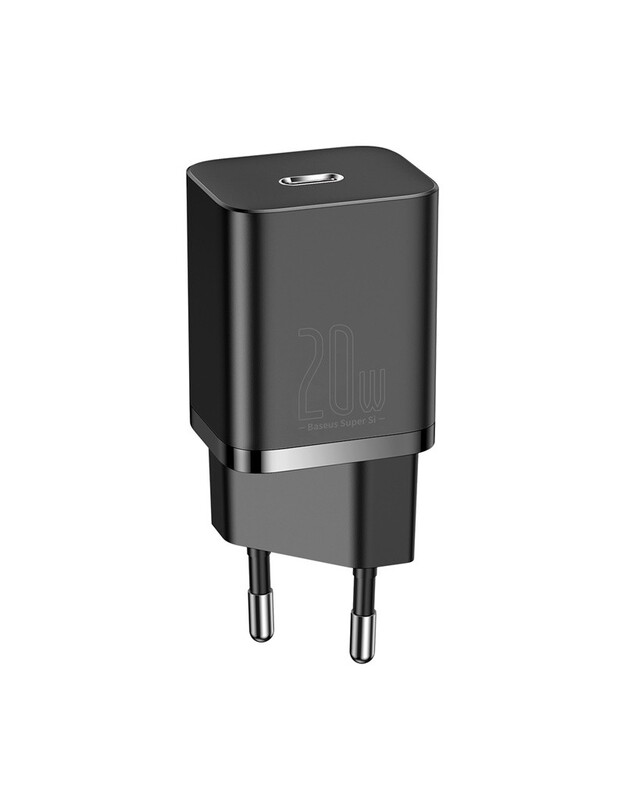 Įkroviklis Baseus Super Si 20W USB-C juodas CCSUP-B01