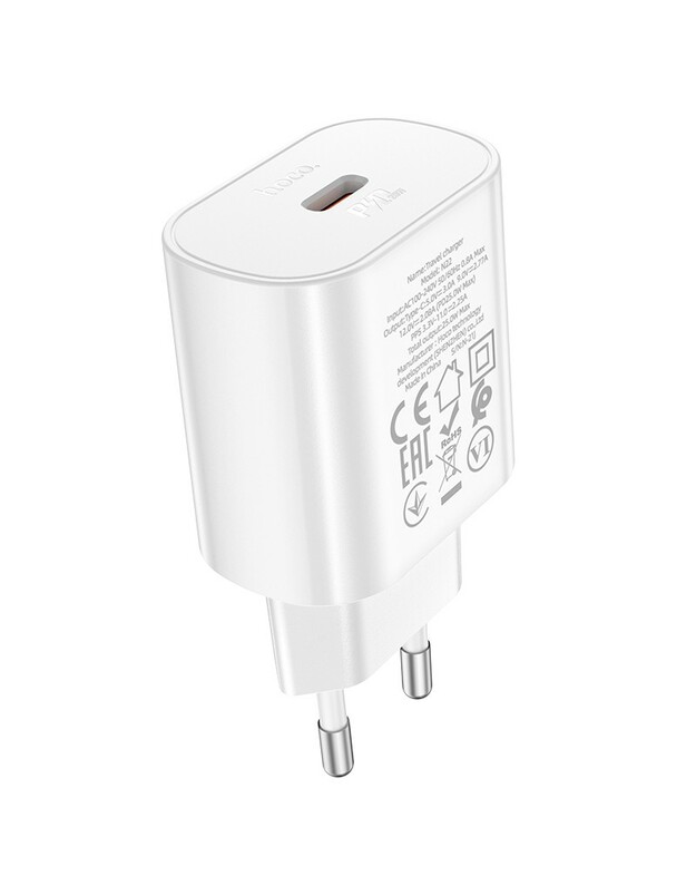 Įkroviklis Hoco N22 25W USB-C baltas