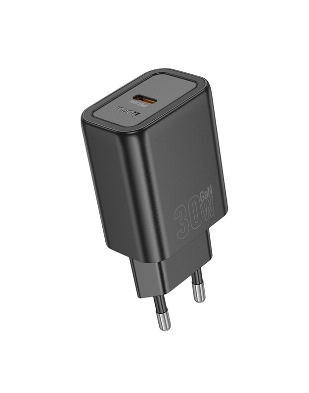 Įkroviklis Hoco N62 30W GaN USB-C juodas