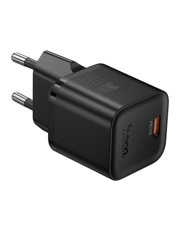 Įkroviklis Hoco N66 35W GaN USB-C juodas