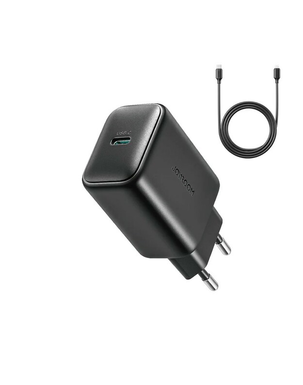 Įkroviklis Joyroom JR-TCF23 25W USB-C + USB-C to USB-C cable 1.0m juodas
