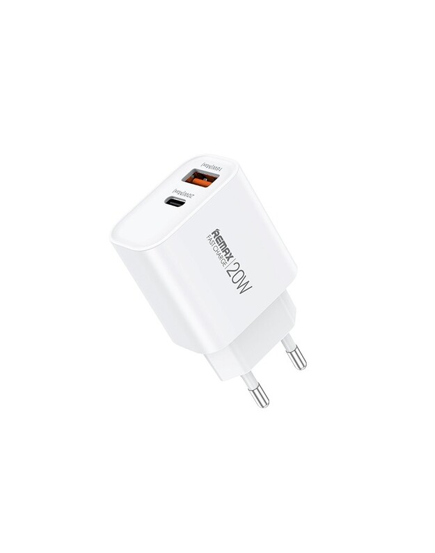 Įkroviklis Remax RP-U120 20W USB-C/USB-A baltas