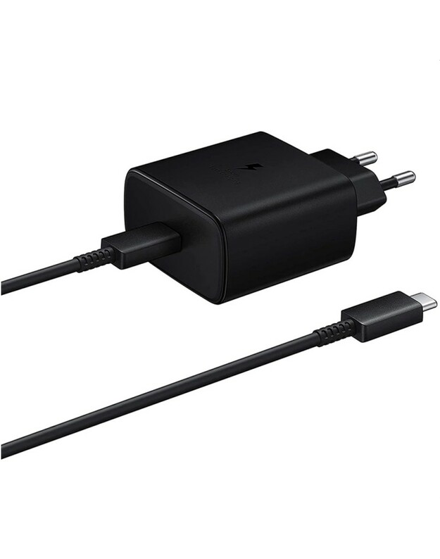 Įkroviklis Samsung EP-TA845 45W + Type-C kabelis juodas