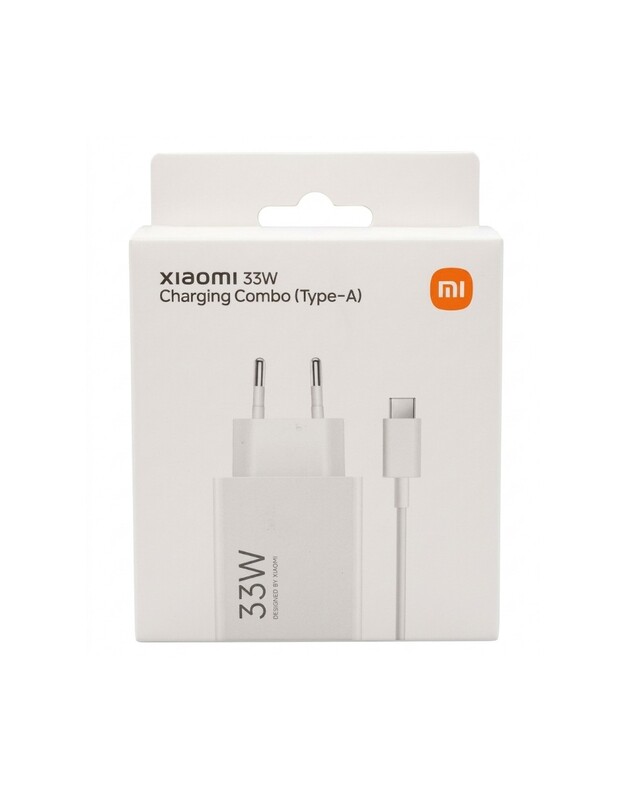Įkroviklis Xiaomi Charging Combo 33W USB-A baltas BHR4996EU