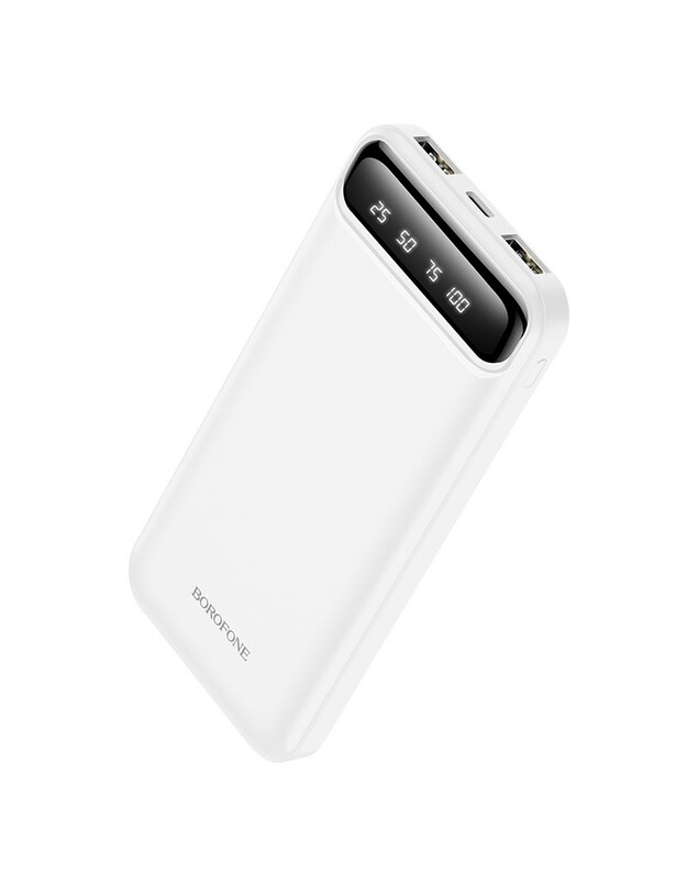 Išorinė baterija Power Bank Borofone BJ14 Type-C microUSB 2*USB (2A) 10000mAh balta