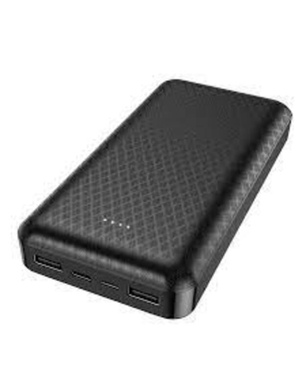 Išorinė baterija Power Bank Borofone BJ3A Type-C microUSB 2*USB (2A) 20000mAh juoda