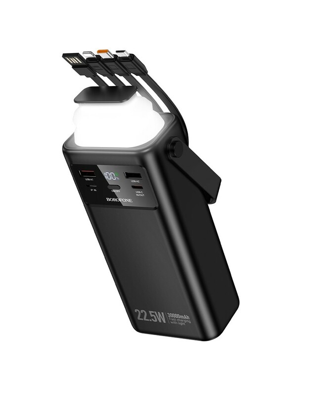 Išorinė baterija Power Bank Borofone BJ65 22.5W 30000mAh juoda