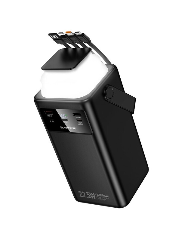 Išorinė baterija Power Bank Borofone BJ65B 22.5W 80000mAh juoda