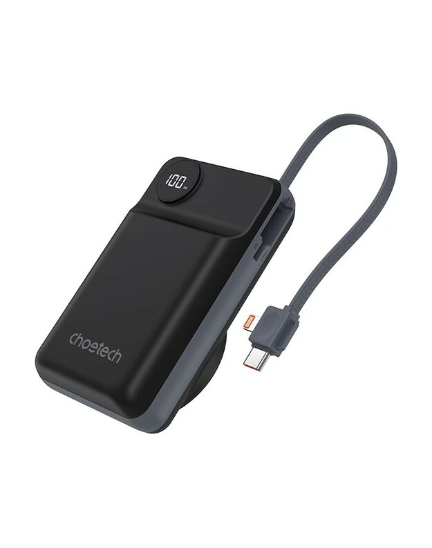 Išorinė baterija Power Bank Choetech B696 15W Magsafe 20000mAh juoda