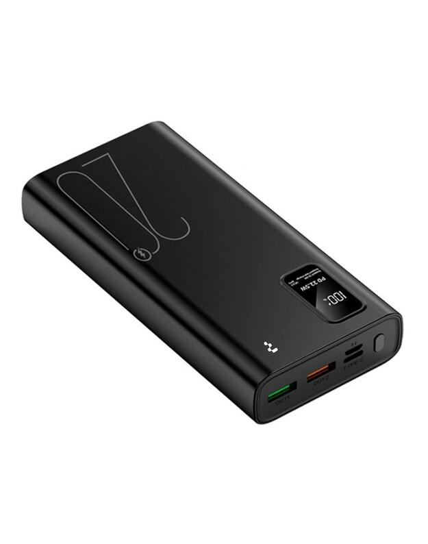 Išorinė baterija Power Bank Reach RR-H33B 22.5W 20000mAh juoda