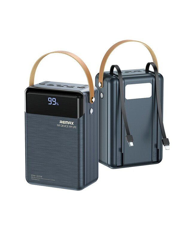 Išorinė baterija Power Bank Remax RPP-566 22.5W 80000mAh pilka