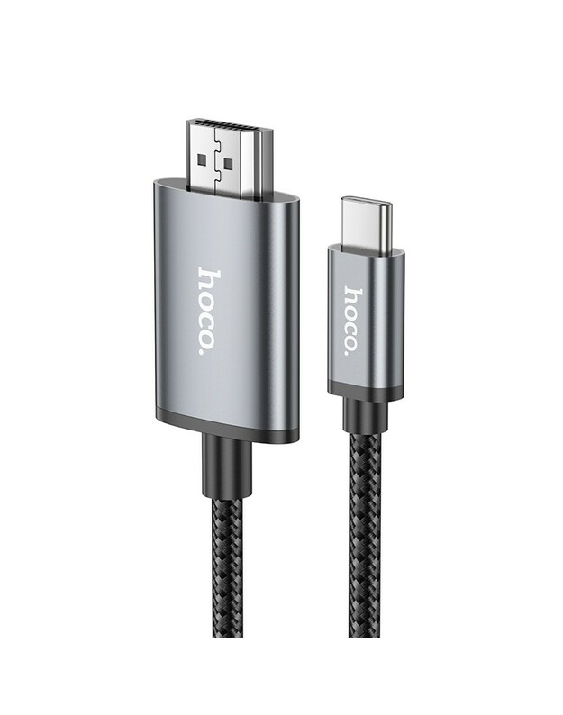 Kabelis Hoco UA27 USB-C to HDMI pilkas