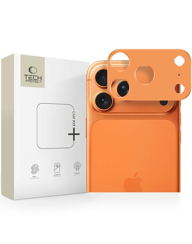 Kameros apsauga Tech-Protect CamAlloy Apple iPhone 17 Pro Max Cosmic Orange