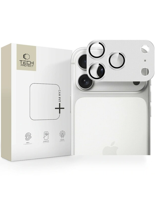 Kameros apsauga Tech-Protect CamFull Fit+ Apple iPhone 17 Pro Silver