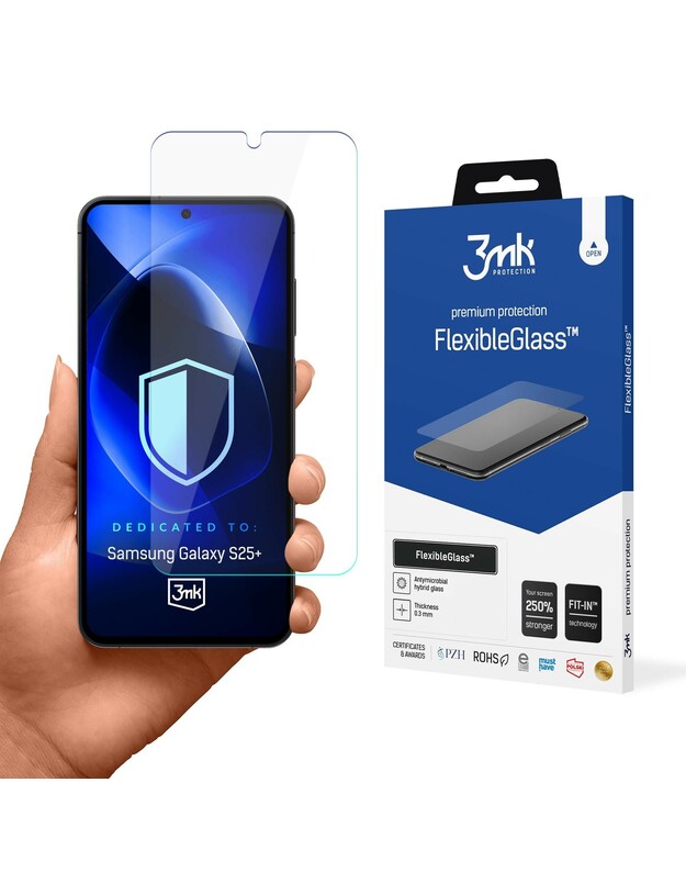 LCD apsauginė plėvelė 3mk Flexible Glass Samsung S936 S25 Plus