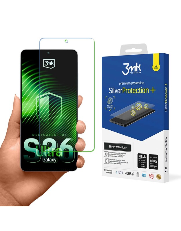 LCD apsauginė plėvelė 3mk Silver Protection+ Samsung S948 S26 Ultra