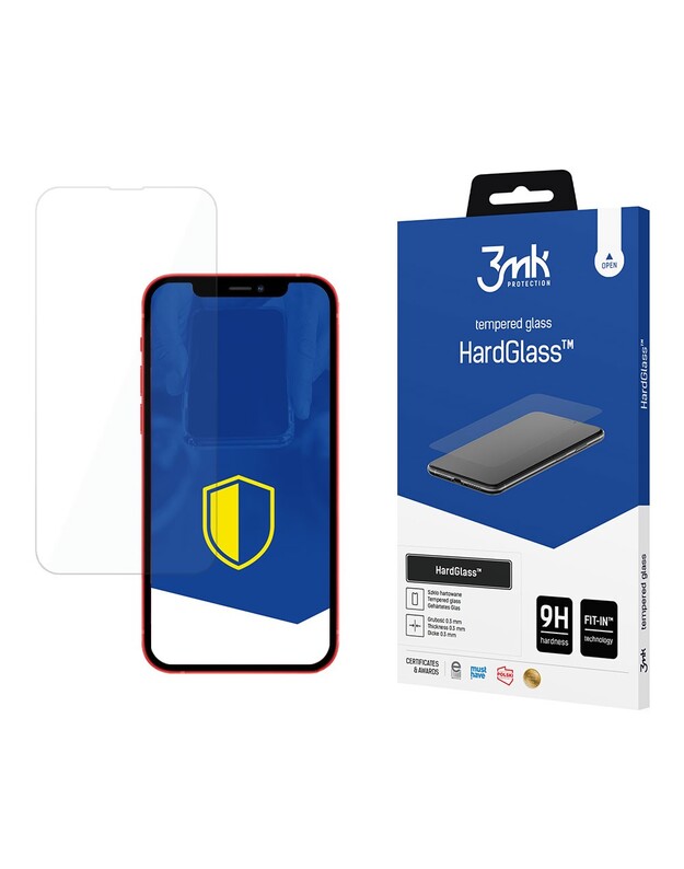 LCD apsauginis stikliukas 3mk Hard Glass Apple iPhone 13/13 Pro
