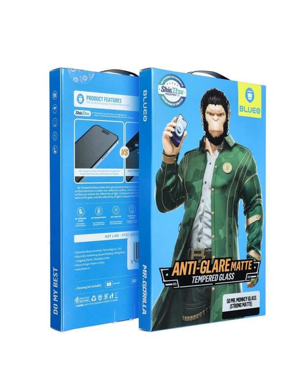 LCD apsauginis stikliukas 5D Mr. Monkey Glass (Strong Matte) Apple iPhone Air juodas