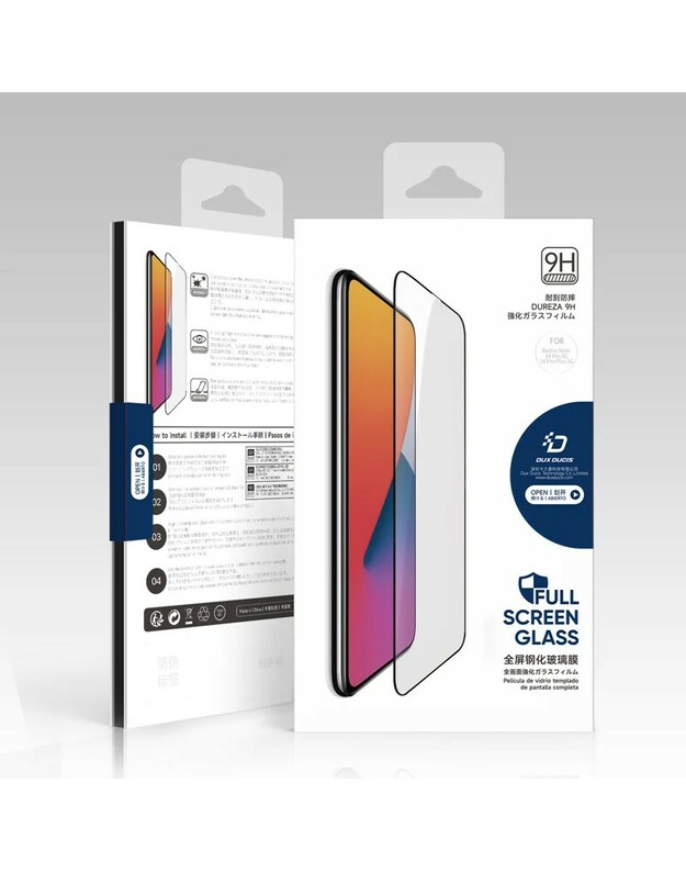 LCD apsauginis stikliukas Dux Ducis CURVED Xiaomi Redmi Note 14 Pro 5G/Note 14 Pro+ 5G juodas