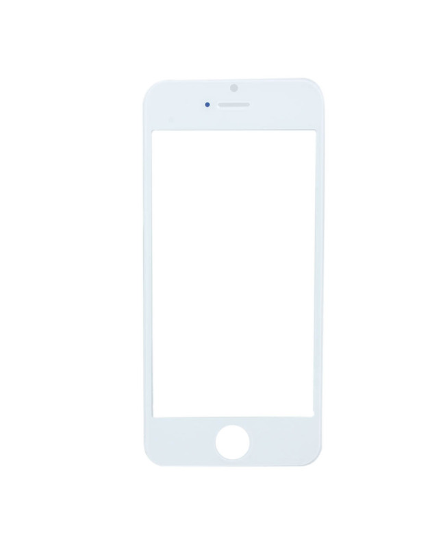 LCD stikliukas Apple iPhone 5 su rėmeliu ir OCA baltas ORG