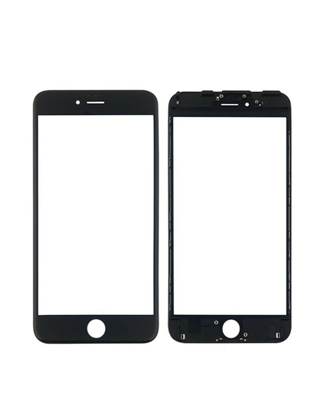 LCD stikliukas Apple iPhone 6 Plus su rėmeliu ir OCA juodas V2 ORG