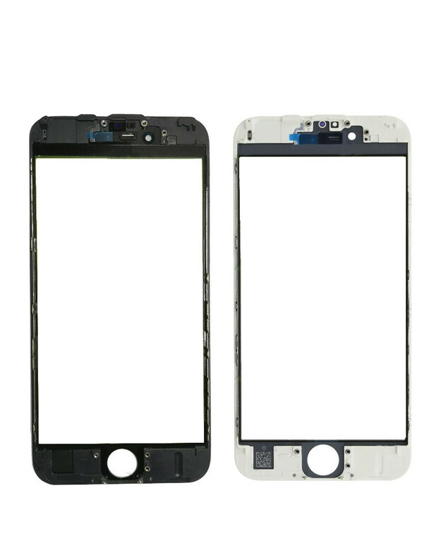 LCD stikliukas Apple iPhone 6S su rėmeliu ir OCA baltas V3