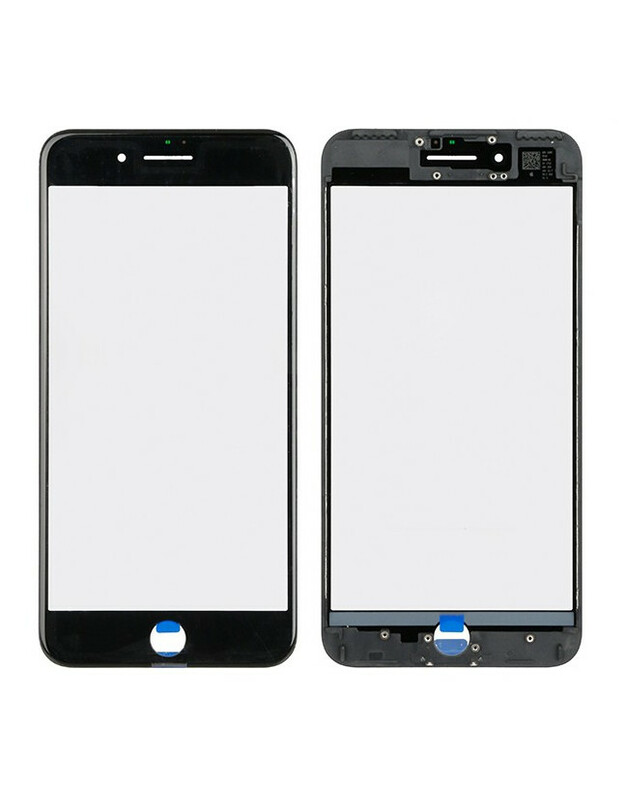 LCD stikliukas Apple iPhone 7 Plus su rėmeliu ir OCA juodas V2 ORG