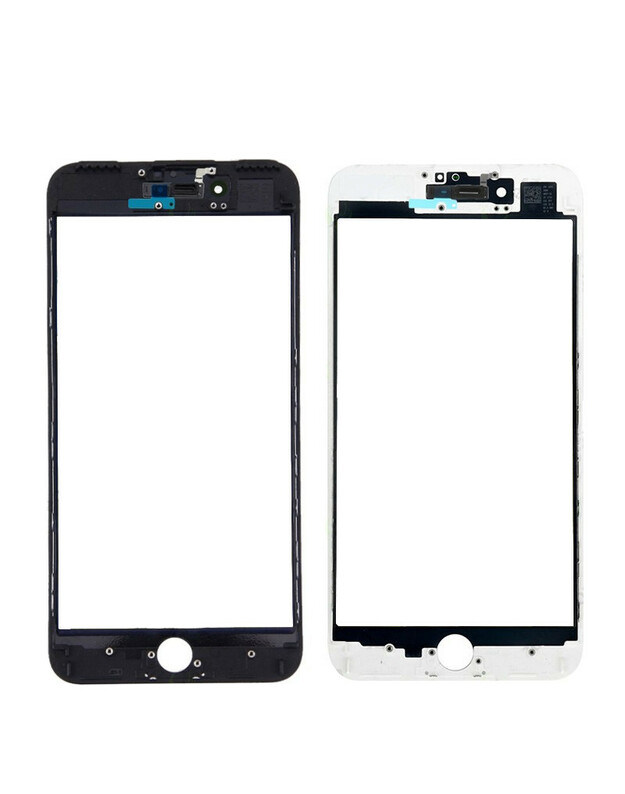 LCD stikliukas Apple iPhone 7 Plus su rėmeliu ir OCA juodas V3