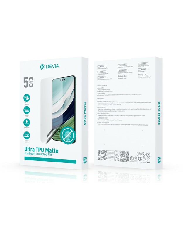 Plėvelių rinkinys karpymo mechanizmui Devia Ultra Intelligent TPU Matte 50vnt.