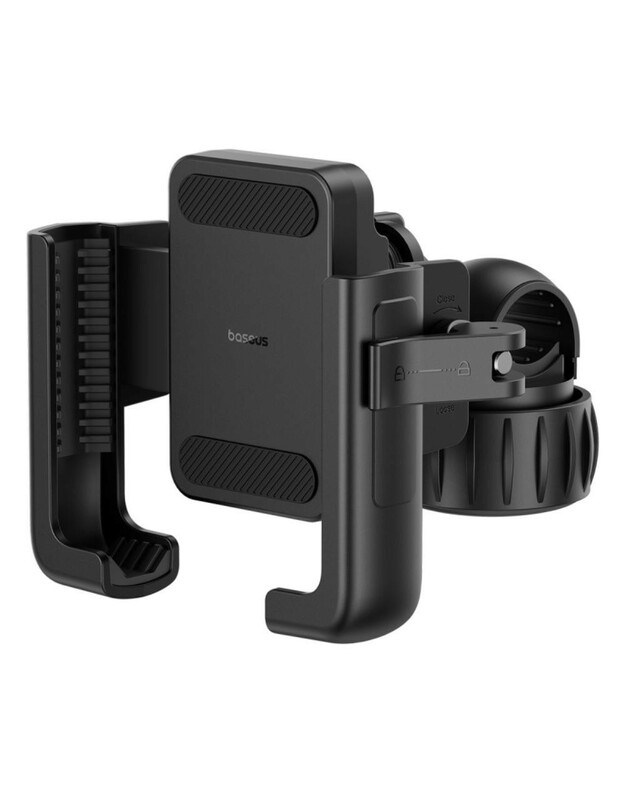 Telefono laikiklis dviračiui Baseus GoTrip Series Bike Phone Mount Cluster juodas C40572301111-00