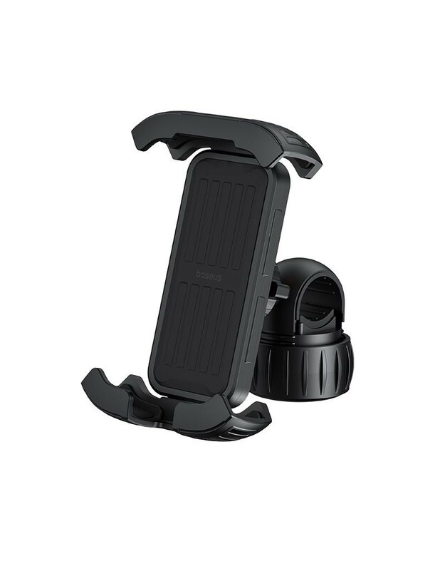 Telefono laikiklis dviračiui Baseus QuickGo Series Bike Phone Mount Cluster juodas C40561500113-00