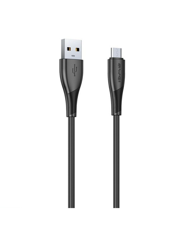 USB kabelis Awei CL-182M USB to MicroUSB 1.0m juodas