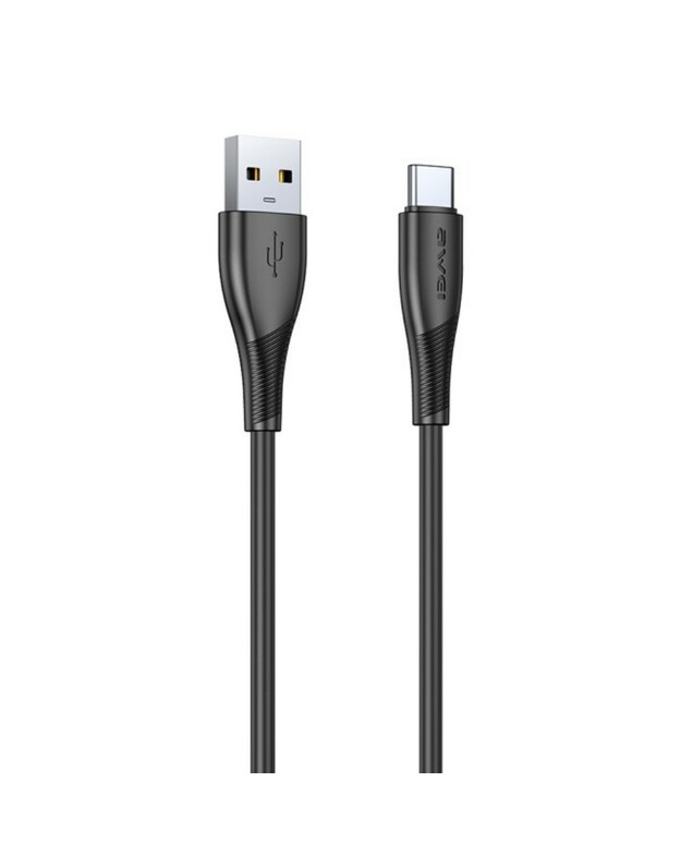USB kabelis Awei CL-182T USB to USB-C 1.0m juodas