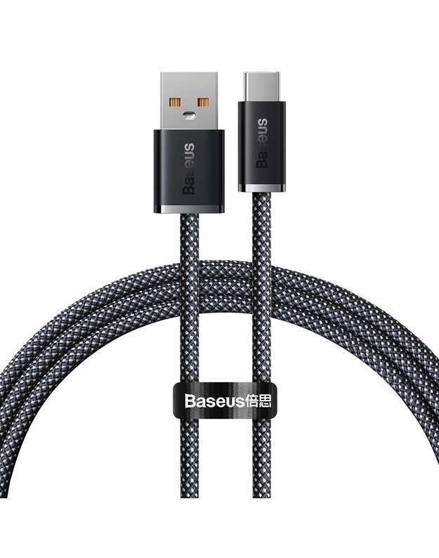 USB kabelis Baseus Dynamic 100W USB-A to Type-C 1.0m pilkas CALD000616