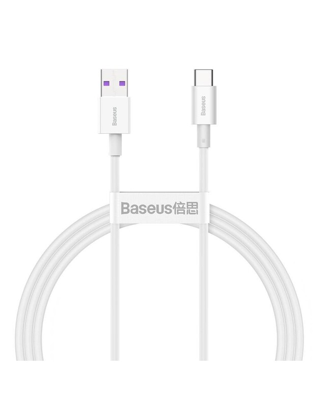 USB kabelis Baseus Superior iš USB į Type-C 66W 2.0m baltas CATYS-A02
