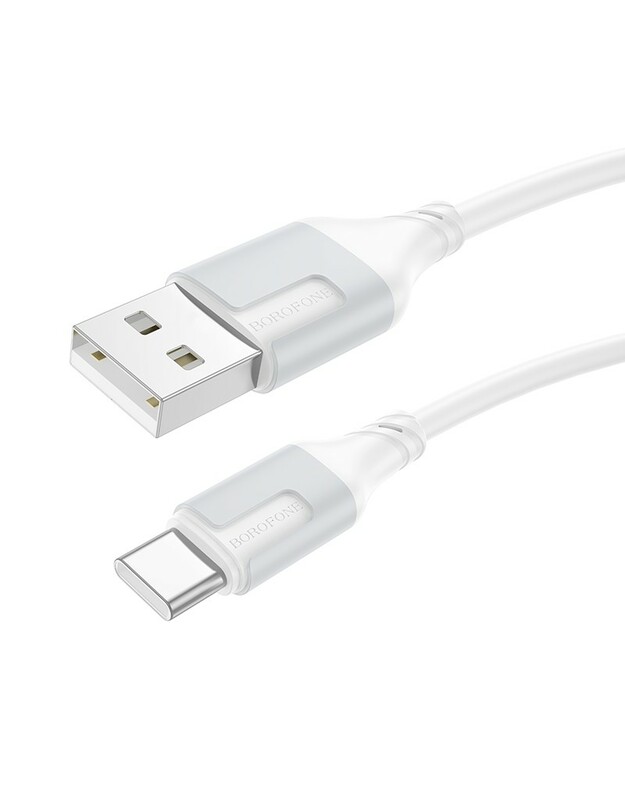 USB kabelis Borofone BX101 USB-A to USB-C 1.0m baltas