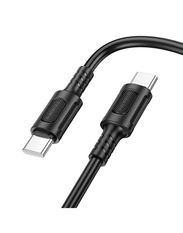 USB kabelis Borofone BX111 60W USB-C to USB-C 1.0m juodas