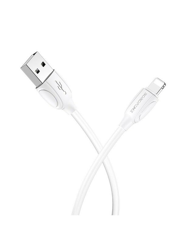 USB kabelis Borofone BX19 USB-A to Lightning 1.0m baltas