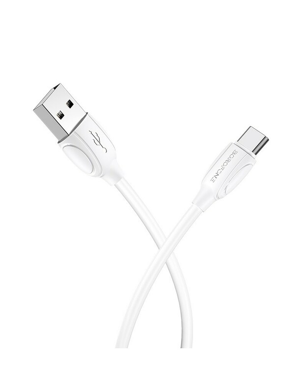 USB kabelis Borofone BX19 USB-A to USB-C 1.0m baltas