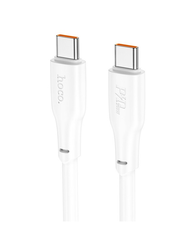 USB kabelis Hoco X93 60W USB-C to USB-C 2.0m baltas