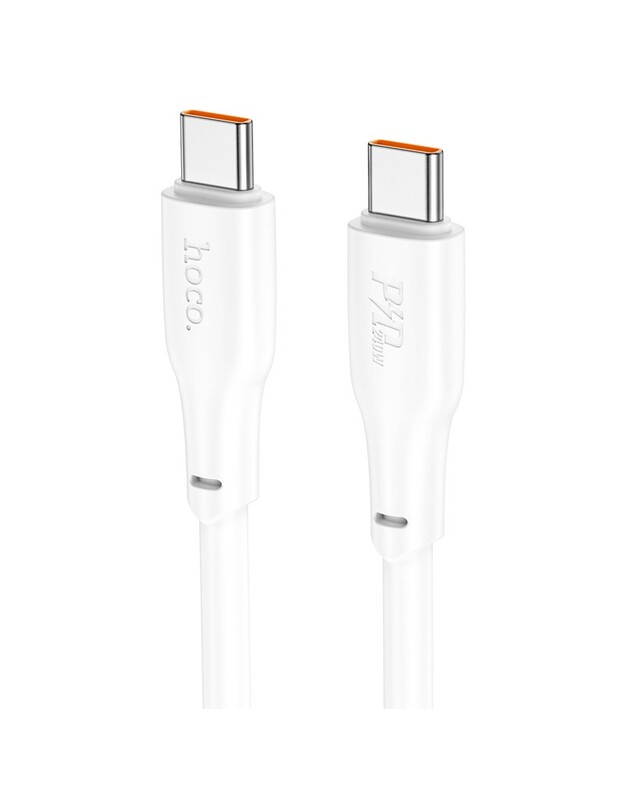 USB kabelis Hoco X93 60W USB-C to USB-C 2.0m baltas