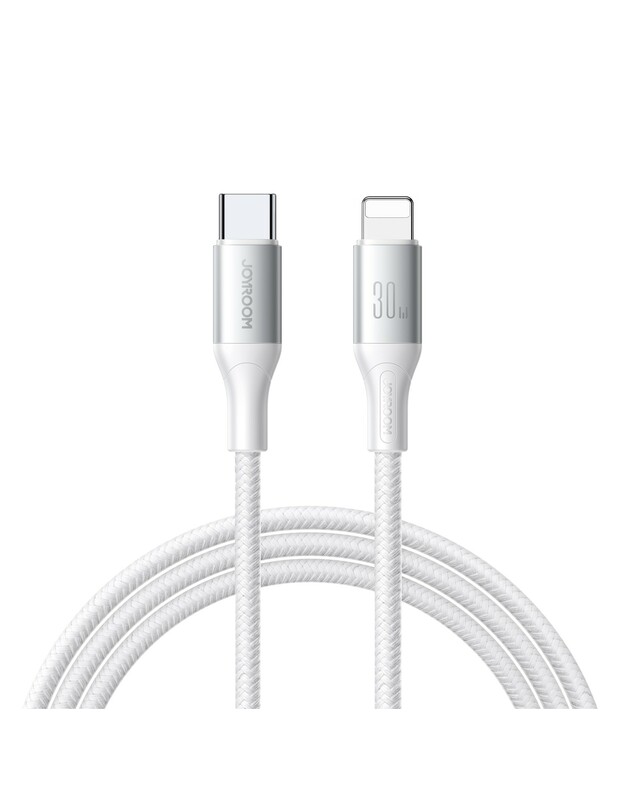 USB kabelis Joyroom S-A28 USB-C to Lightning 30W 1.0m baltas
