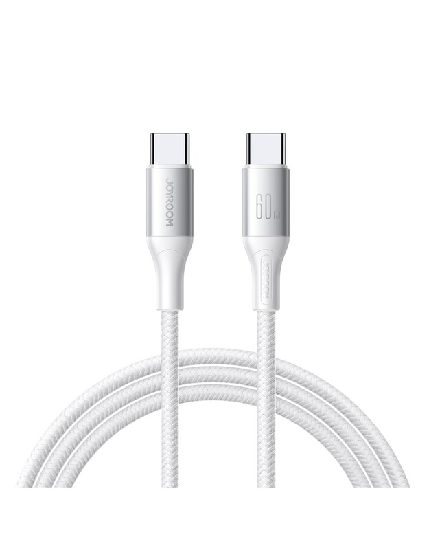 USB kabelis Joyroom S-A28 USB-C to USB-C 60W 2.0m baltas
