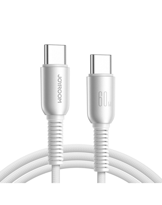 USB kabelis Joyroom S-A51 USB-C to USB-C 60W 1.2m pilkas