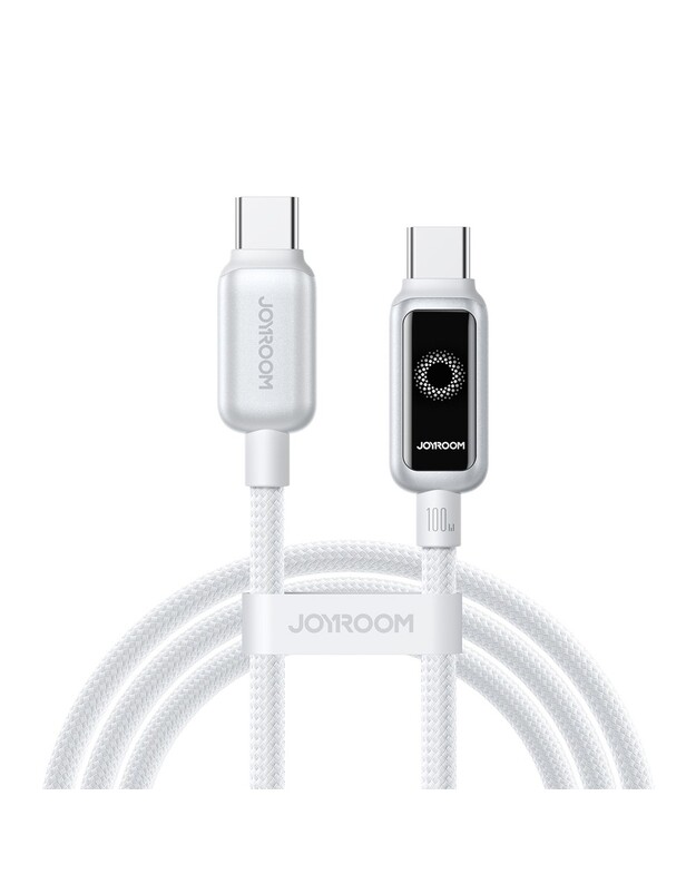 USB kabelis Joyroom S-A55 USB-C to USB-C 100W 1.2m baltas