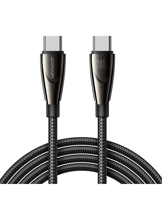 USB kabelis Joyroom SA31-CC5 USB-C to USB-C 240W 1.2m juodas